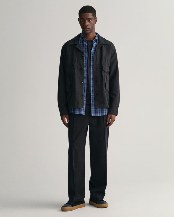 Gant Reg Archive Poplin Plaid Shirt - Salty Sea