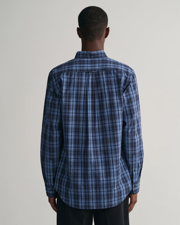 Gant Reg Archive Poplin Plaid Shirt - Salty Sea