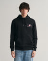 Gant Reg Medium Archive Shield Hoodie - Black (Size L)