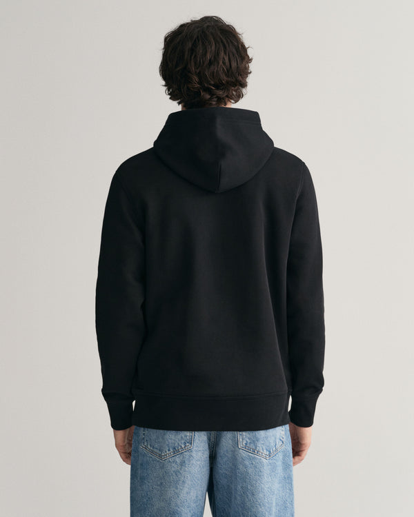 Gant Reg Medium Archive Shield Hoodie - Black