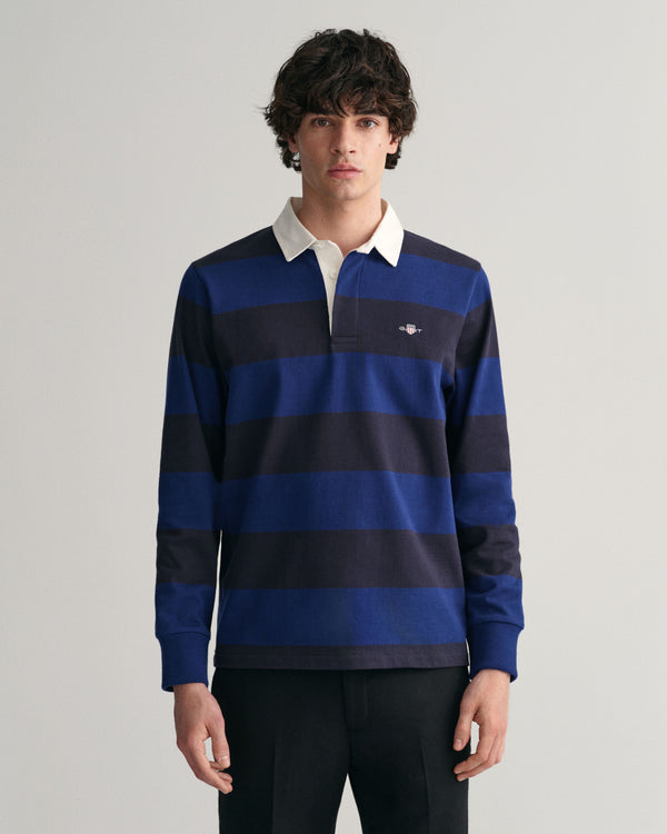 Gant Reg Shield Barstripe Heavy Rugger - Rich Navy