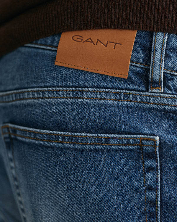 Slim Gant Jeans - Mid Blue Vintage