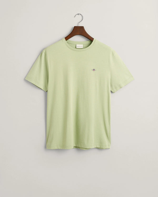 Gant Reg Shield SS T-Shirt - Milky Matcha