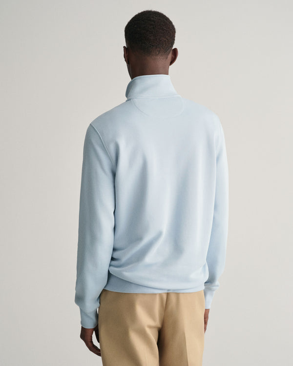 Gant Reg Shield Half Zip Sweat - Stormy Sea