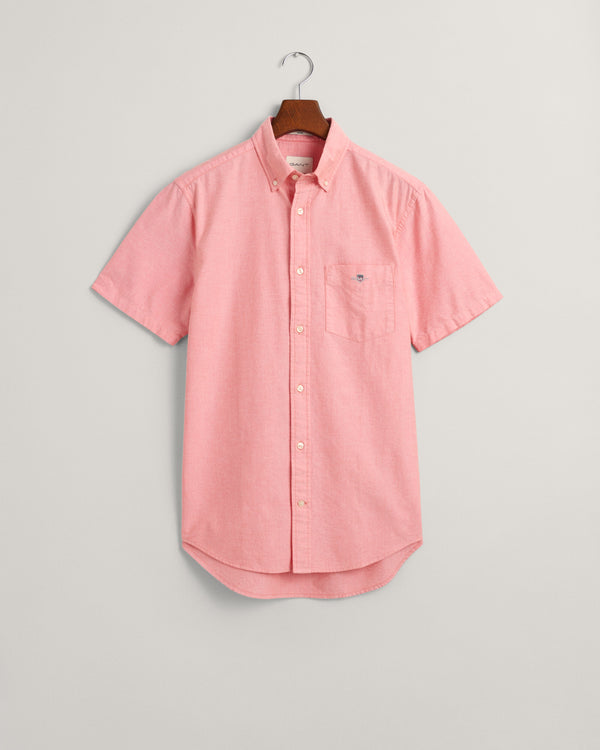 Gant Reg Oxford SS Shirt - Sunset Pink