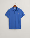 Gant Reg Shield SS Pique Polo - Rich Blue