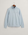 Gant Reg Shield Half Zip Sweat - Dove Blue