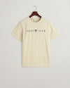 Gant Printed Graphic SS T-Shirt - Silky Beige (Size S)