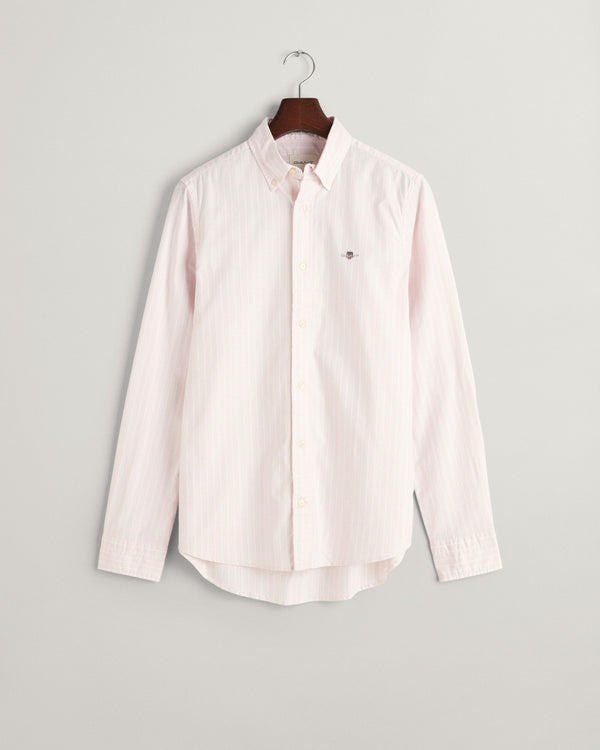 Gant Reg Oxford Stretch Stripe Shirt - Light Pink