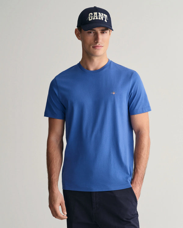 Gant Reg Shield SS T-Shirt - Rich Blue (Size L)