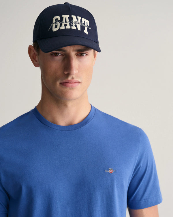 Gant Reg Shield SS T-Shirt - Rich Blue (Size L)