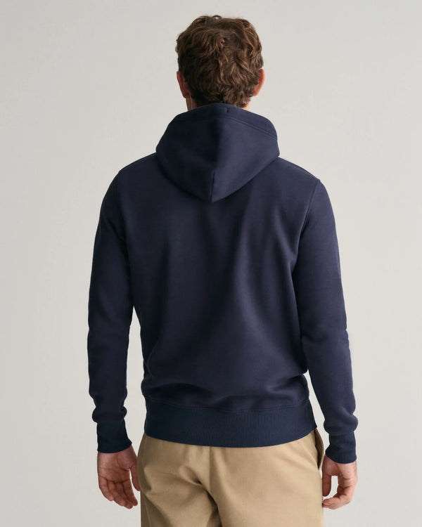 Gant Regular Shield Hoodie - Evening Blue