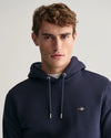 Gant Regular Shield Hoodie - Evening Blue