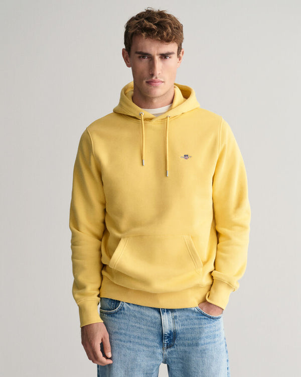 Gant Reg Shield Hoodie - Dusty Yellow