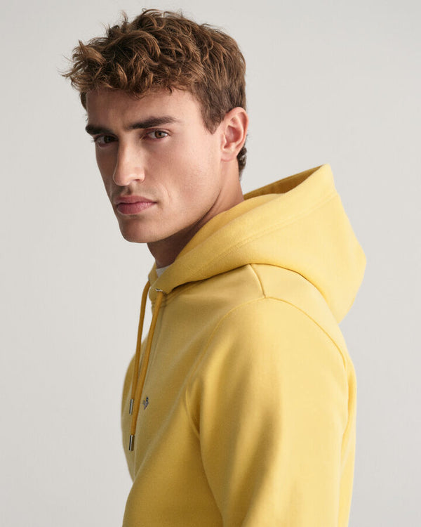 Gant Reg Shield Hoodie - Dusty Yellow