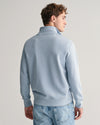 Gant Reg Shield Half Zip Sweat - Dove Blue