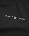 Gant Printed Graphic Crew Neck Sweat - Black [SIZE XL]