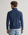 Gant Classic Cotton Half Zip - Dark Jeansblue Melange