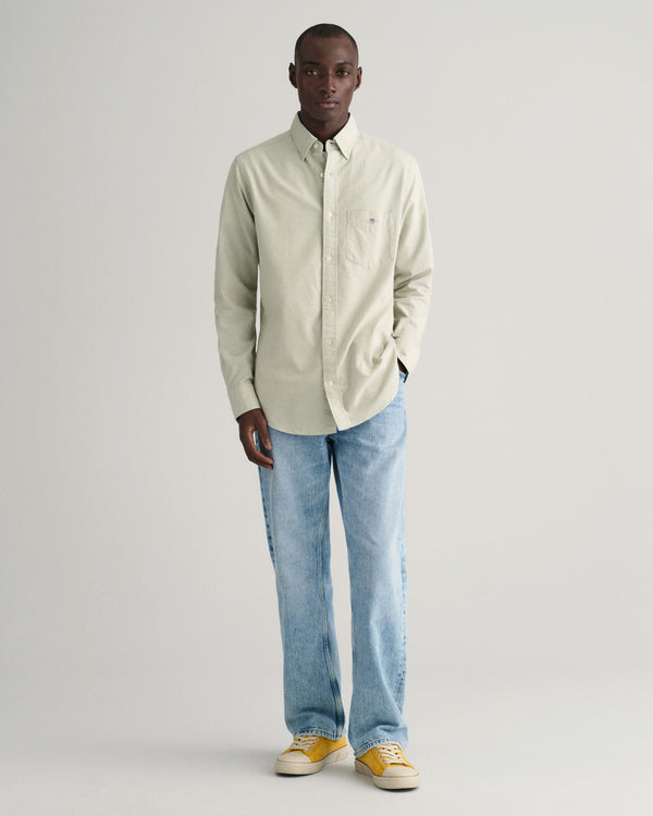 Gant Reg Oxford Shirt - Milky Matcha