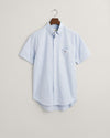 Gant Reg Oxford SS Shirt - Light Blue