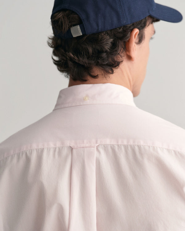 Gant Reg Poplin Banker Shirt - Light Pink