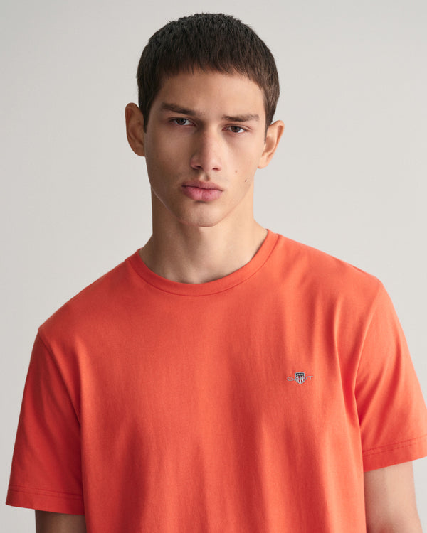 Gant Reg Shield SS T-Shirt - Burnt Orange