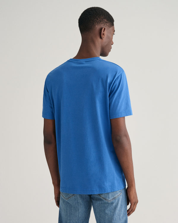 Gant Printed Graphic SS T-Shirt - Rich Blue