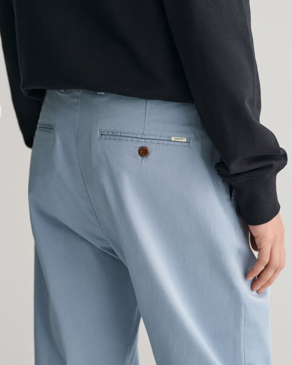 Gant Slim Twill Chinos - Dove Blue