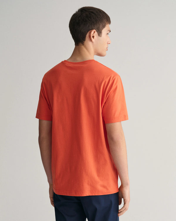 Gant Reg Archive Shield SS T-Shirt - Burnt Orange