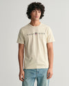 Gant Printed Graphic SS T-Shirt - Silky Beige (Size S)