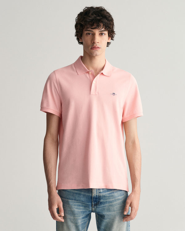 Gant Reg Shield SS Pique Polo - Bubblegum Pink