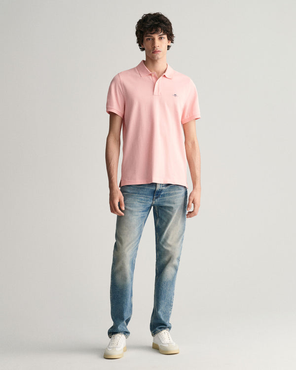 Gant Reg Shield SS Pique Polo - Bubblegum Pink