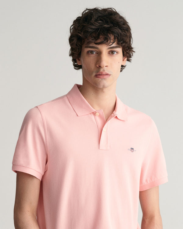 Gant Reg Shield SS Pique Polo - Bubblegum Pink