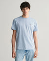 Gant Reg Shield SS T-Shirt - Dove Blue (Size XL)