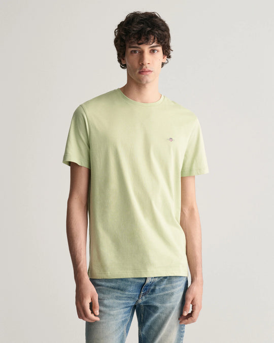 Gant Reg Shield SS T-Shirt - Milky Matcha [Size XXL]