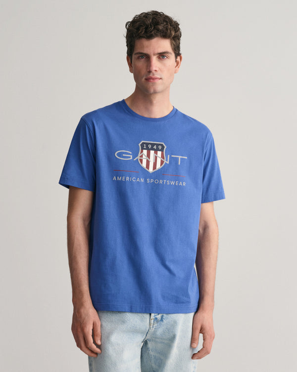 Gant Reg Archive Shield T-Shirt - Rich Blue