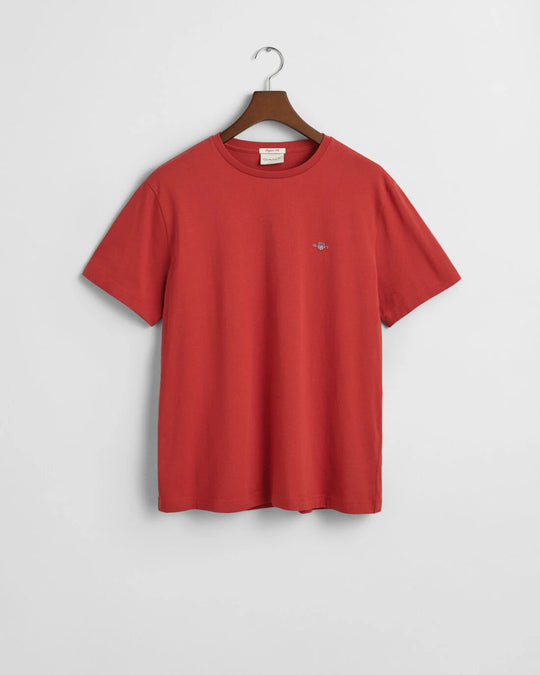 Gant Regular Shield SS T-Shirt - Iron Red