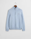 Gant Casual Cotton Half Zip - Light Blue Melange