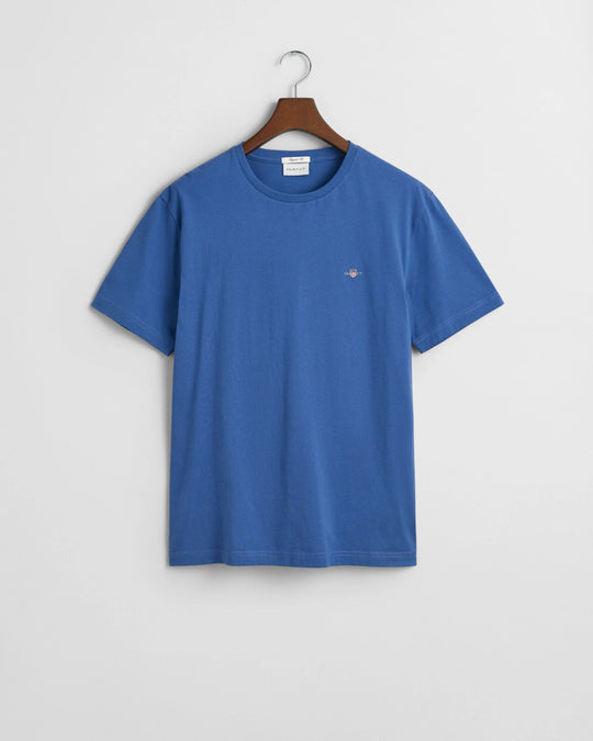 Gant Regular Shield SS T-Shirt - Vintage Blue [Size S]