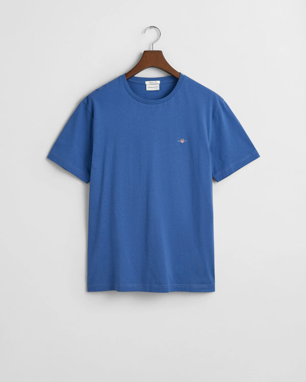 Gant Regular Shield SS T-Shirt - Vintage Blue