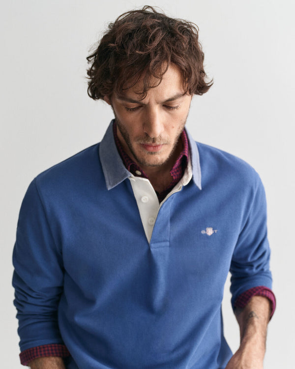 Gant Reg Chambray Heavy Rugger - Vintage Blue