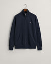 Gant Reg Shield Full Zip Sweat - Evening Blue