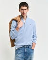 Gant Casual Cotton Half Zip - Light Blue Melange