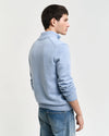 Gant Casual Cotton Half Zip - Light Blue Melange