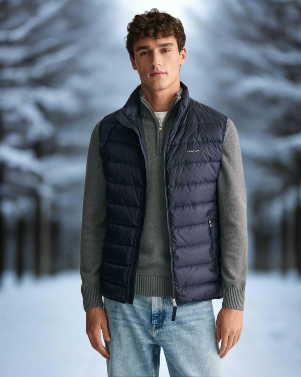 Gant Light Down Vest/Gilet - Evening Blue