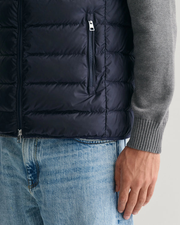 Gant Light Down Vest/Gilet - Evening Blue