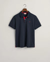 Gant Reg Contrast Pique SS Polo - Evening Blue