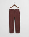 Gant Regular Twill Chinos - Dark Mahogany