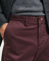 Gant Regular Twill Chinos - Dark Mahogany