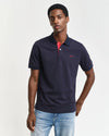 Gant Reg Contrast Pique SS Polo - Evening Blue